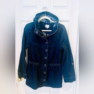 Women Jean Jacket with a Hood